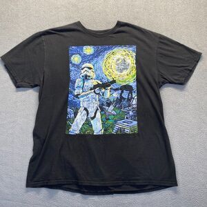 Star Wars Stary Night Stormtrooper Mens Size XL Black Short Sleeve T-Shirt